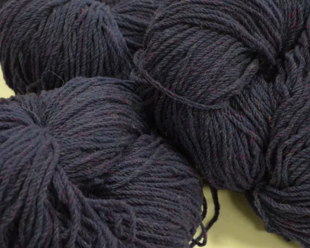 Outlet Aran Wool Knitting Hanks - Purple Fleck Aran Wool