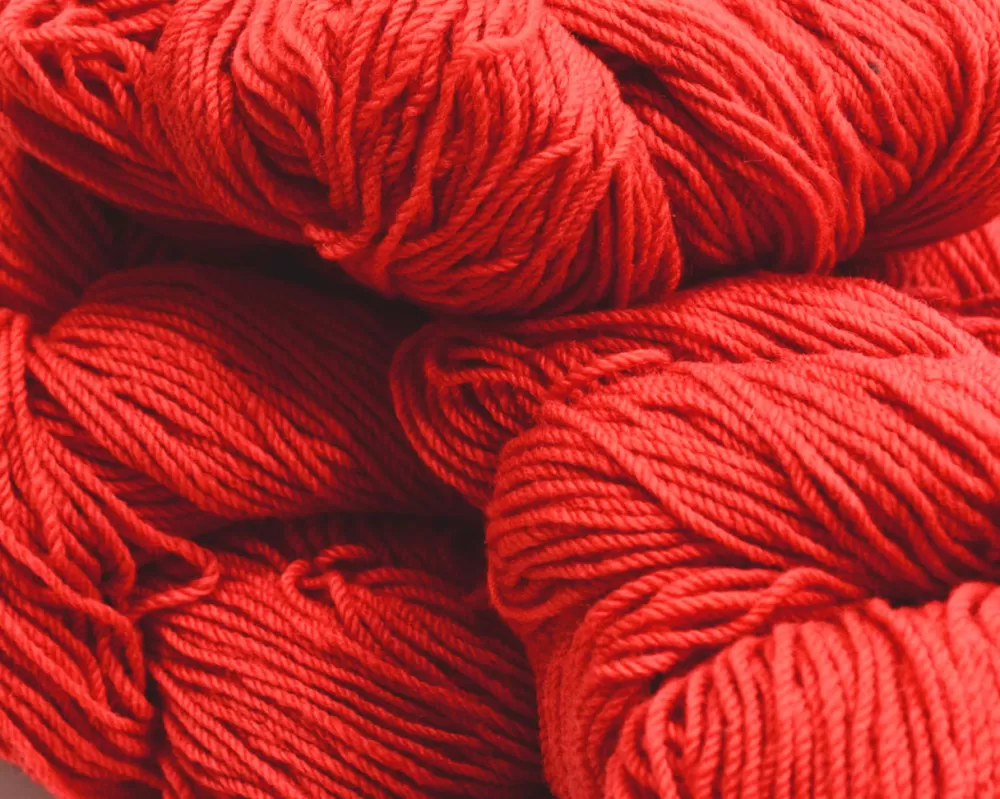 Online Aran Wool Knitting Hanks - Scarlet Aran Wool