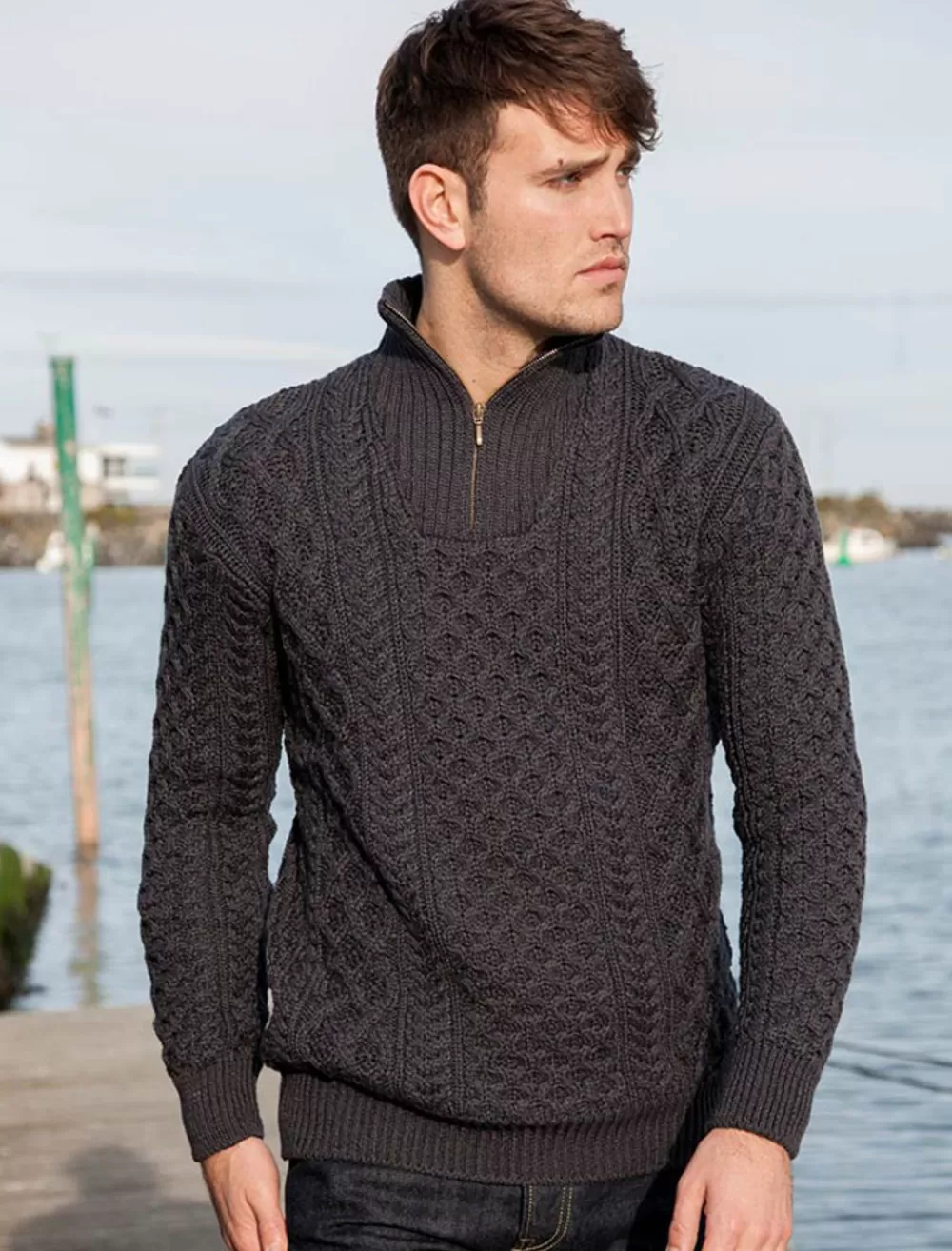 New Merino Wool Aran Troyer Sweaters