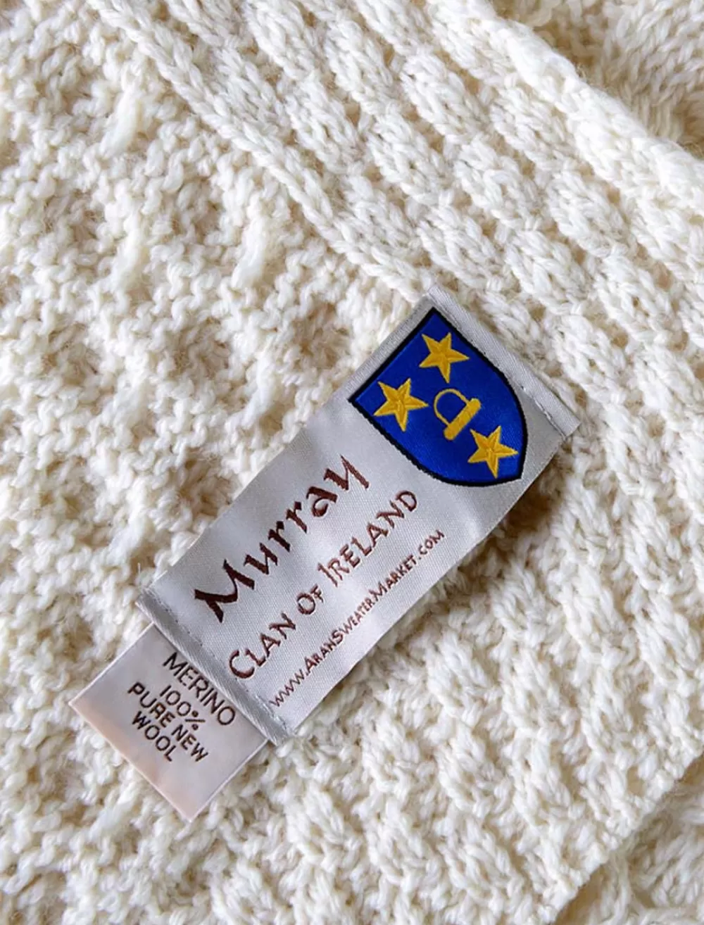 murray_clan_aran_throw_2-3.webp Online Murray Clan Aran Throw Clan Throws