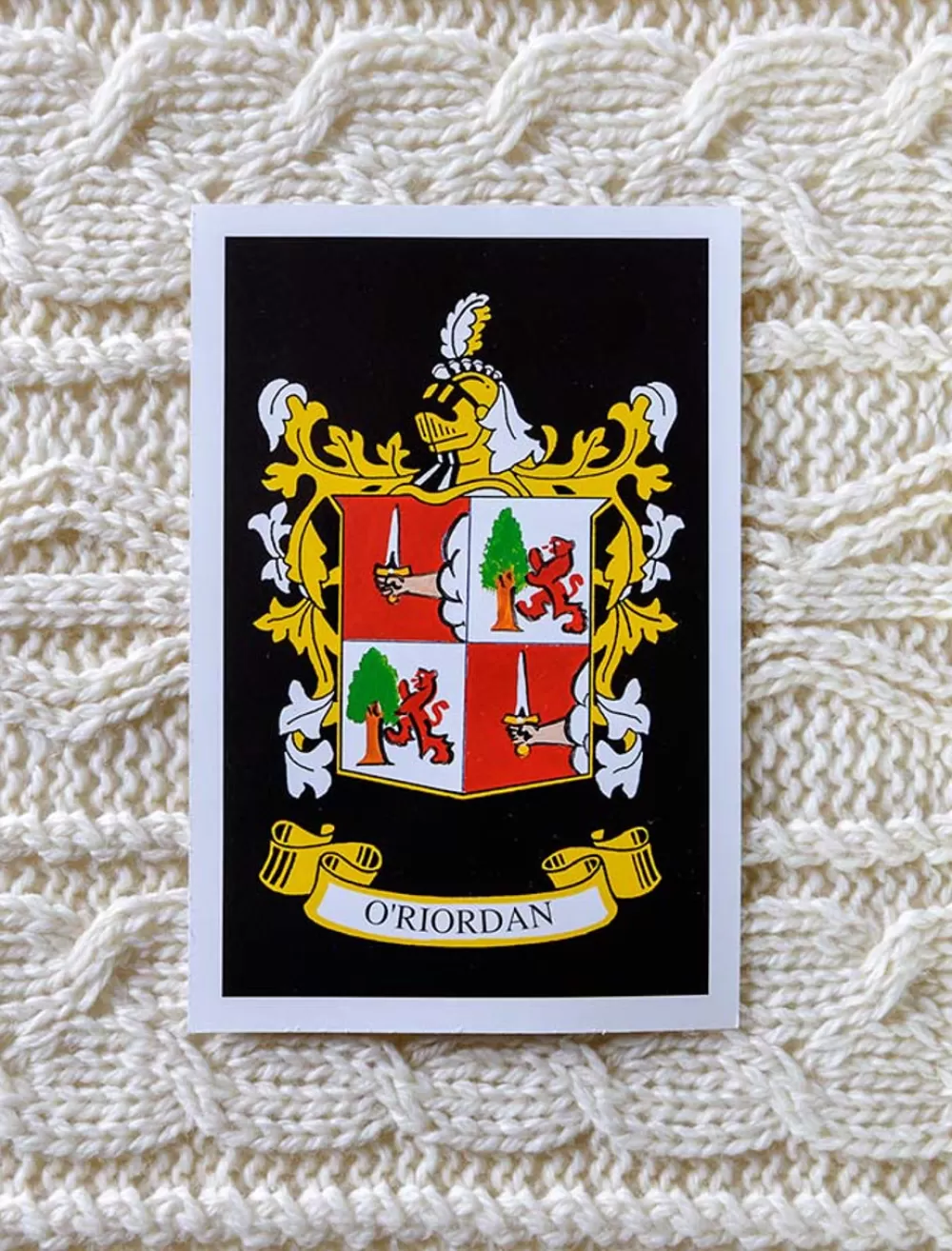 Sale O'Riordan Clan Aran Throw Clan Throws